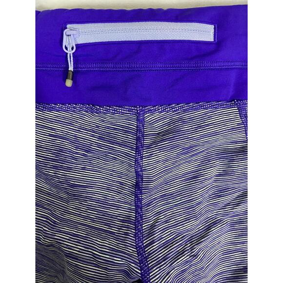 Lululemon Pants Womens Size 6 Purple Inspire Crop 2 Athletic Leggings Athleisure - Picture 7 of 11
